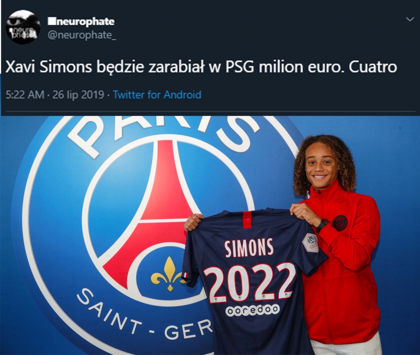 Tyle ma zarabiać 16-letni Xavi Simons w PSG! :D